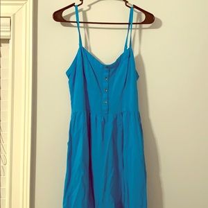Express cerulean blue dress